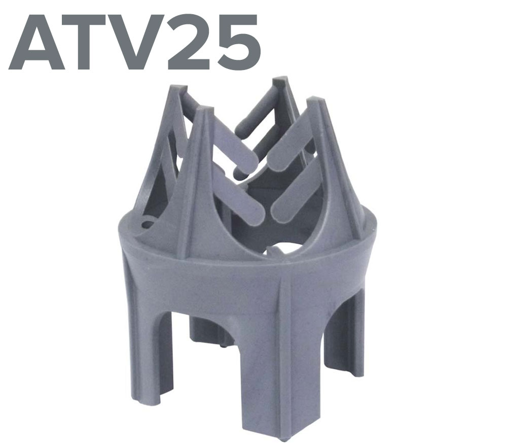 Distantier placa cu 4 picioare ATV25mm/Ø6-20 - 500buc/sac